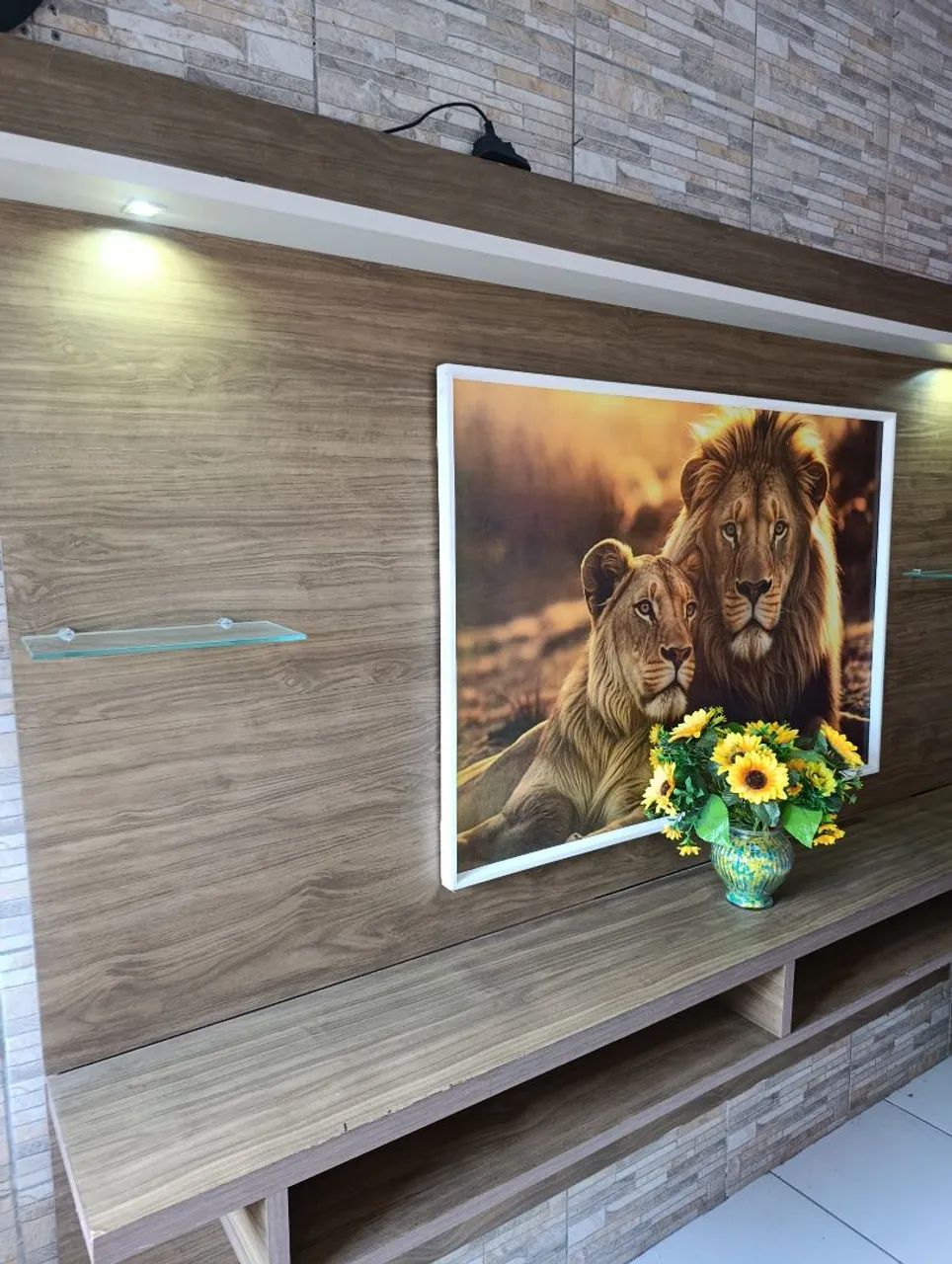 Painel Rack MDF com duas leds  - Foto 2