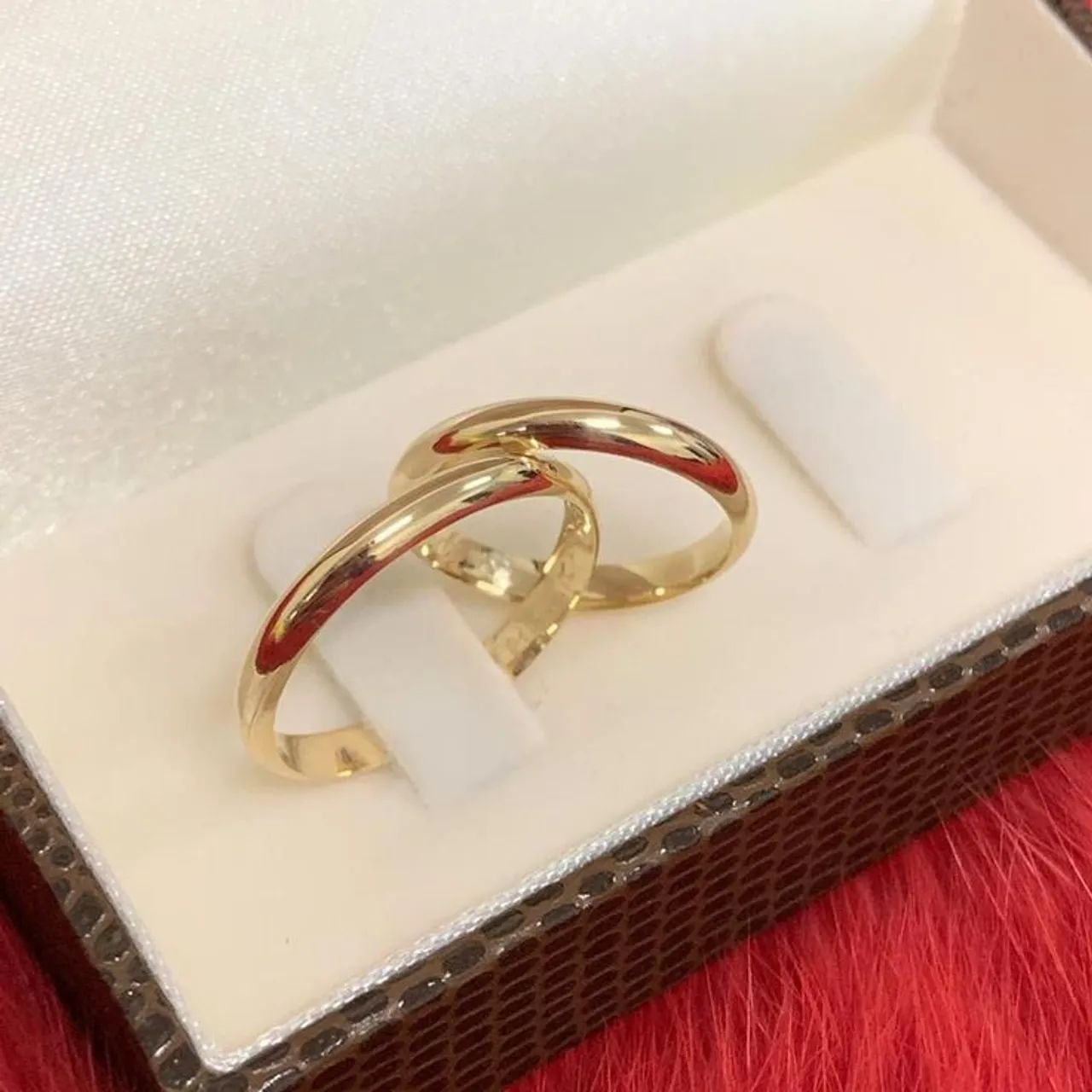 ALIANÇAS DE CASAMENTO EM OURO 18K  - Foto 2