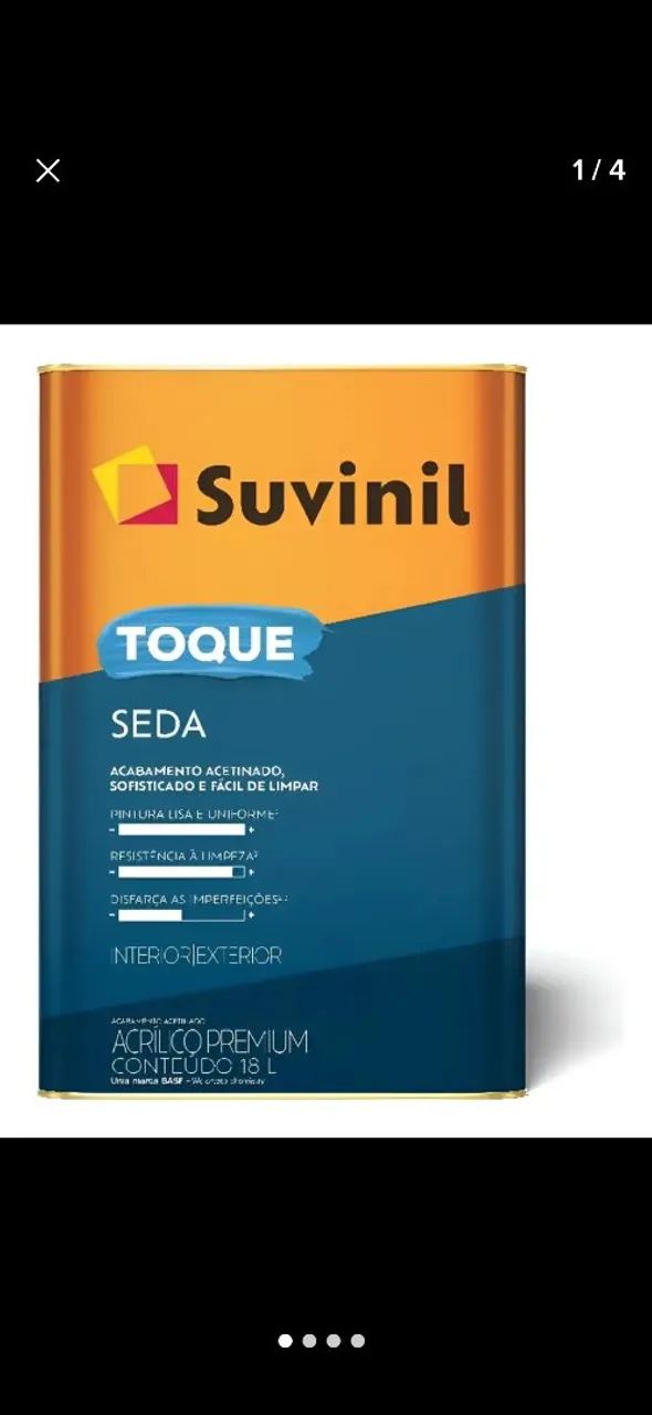 Tinta Suvinil 18L Cinza Crômio Premium
