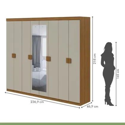 Guarda-roupa 8 Portas - Foto 3
