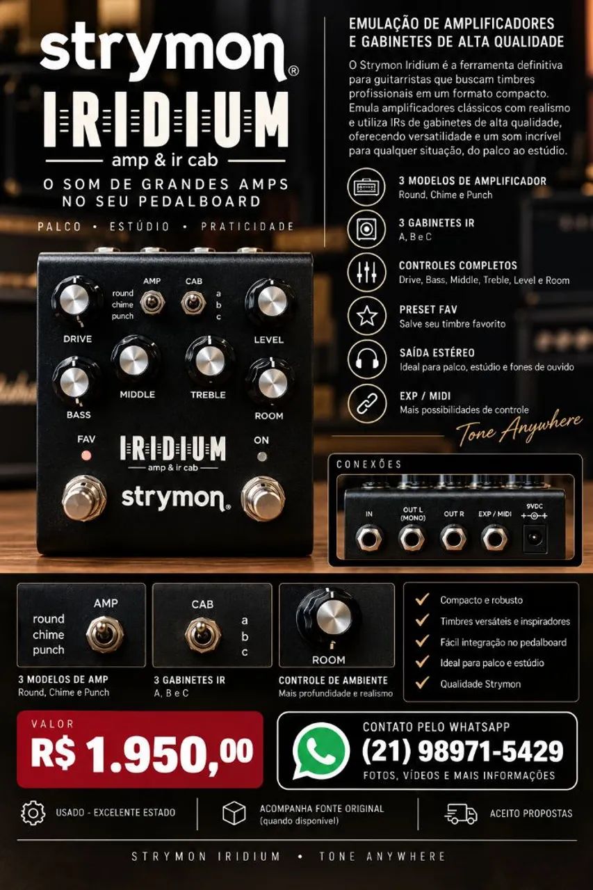 Pedal Strymon Iridium Amp & IR Cab
