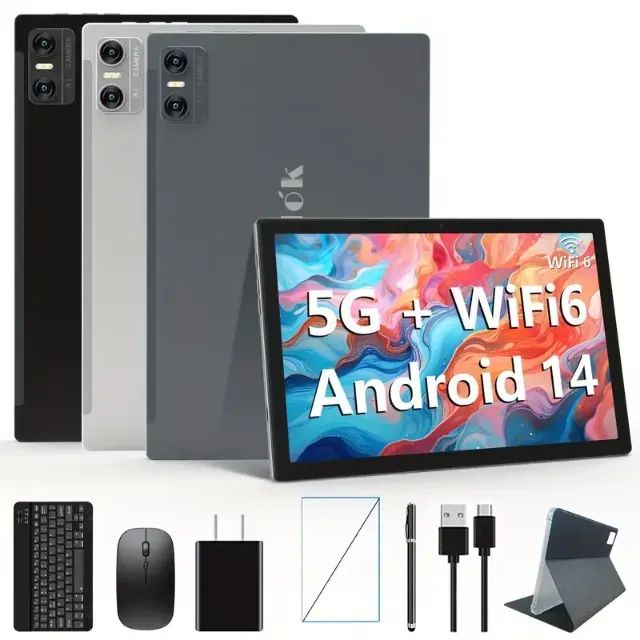 Tablet Kimlok Android 14 Tablet 8GB memória 128 HD + SD 1 tera novo - Foto 2