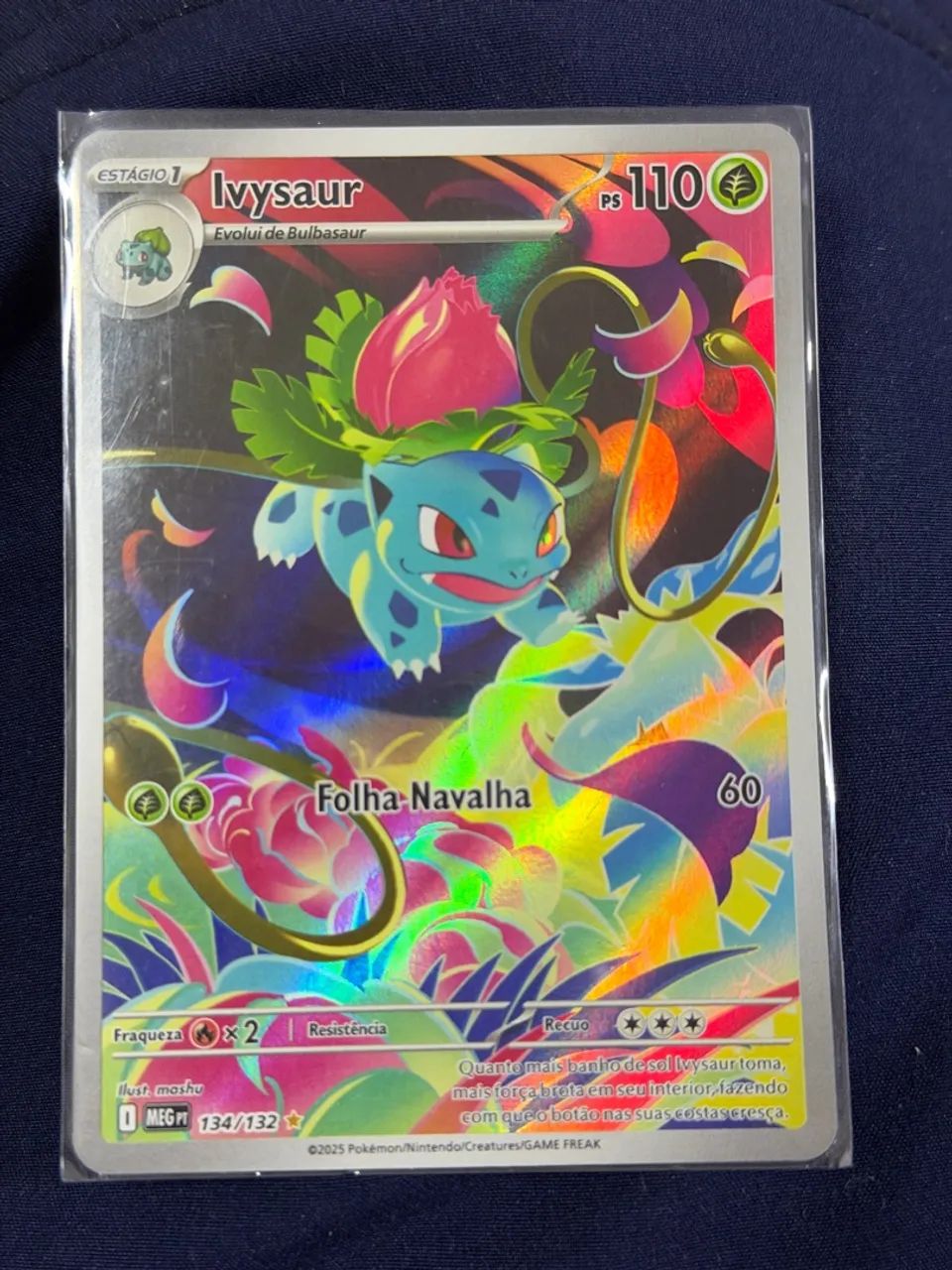 Carta Pokémon ivysaur  134/132
