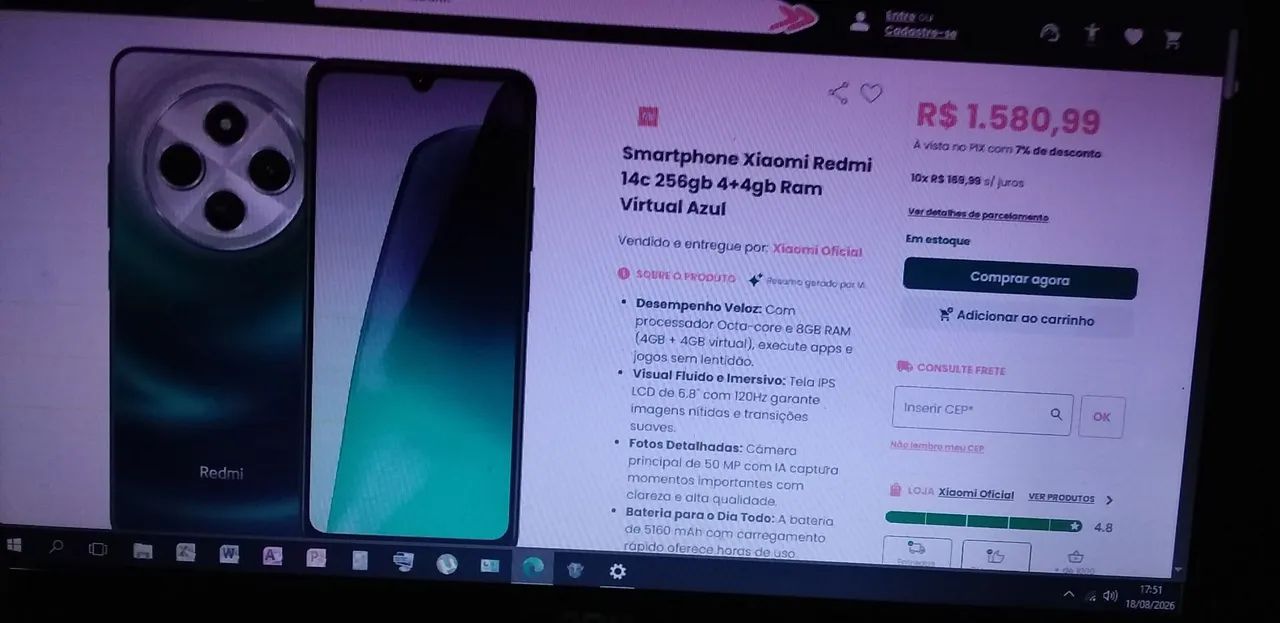 XIAOMI REDMI 14C 256 GB 16 RAM - Foto 5