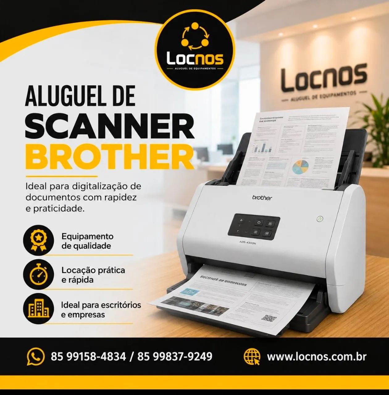 Aluguel de scanner brother