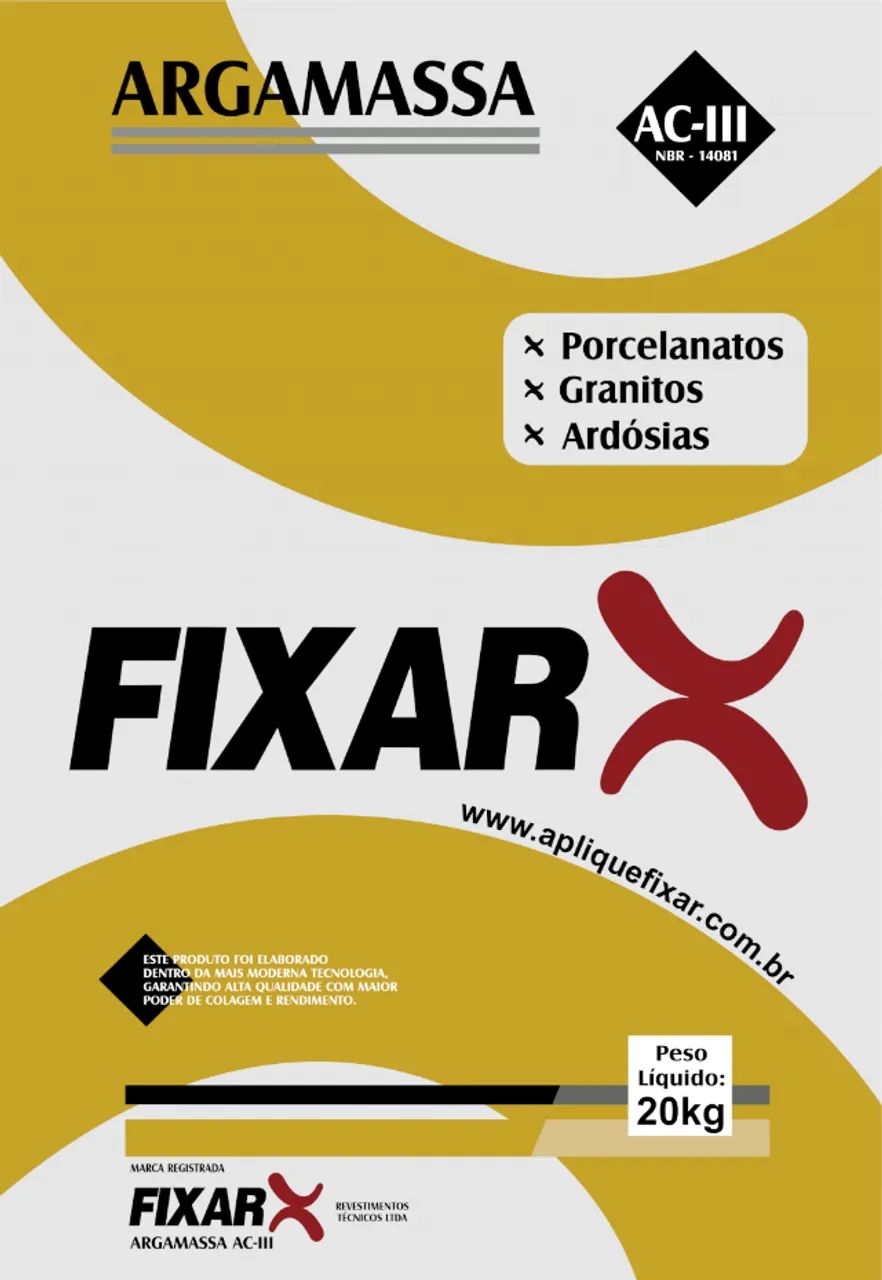 Argamassa AC-III FIXAR 20kg - R$27,90 a unidade