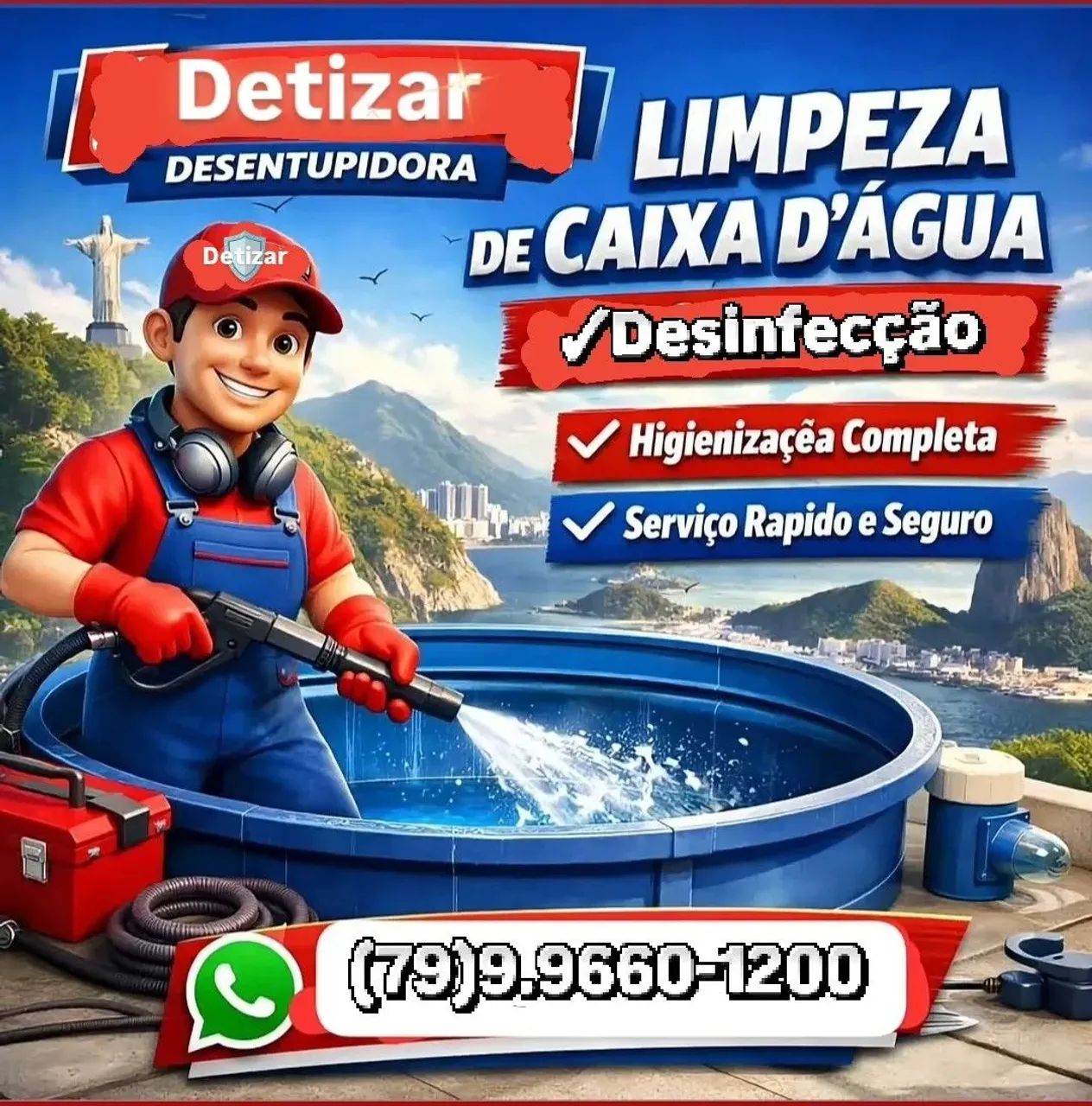 Limpeza de caixa d'água Promocional 