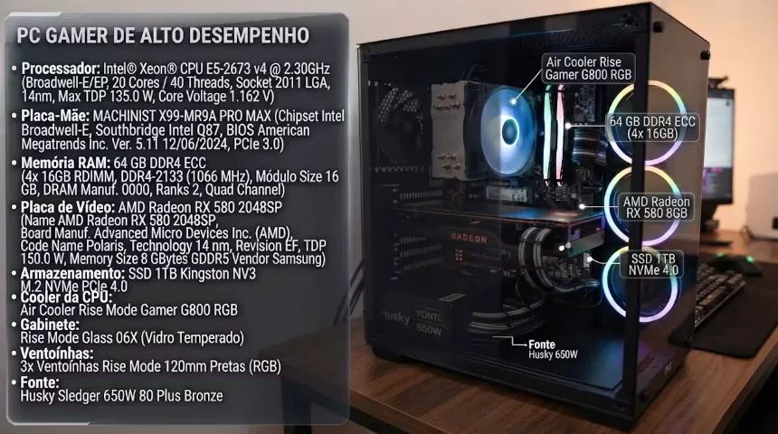 Computador de auto desempenho.