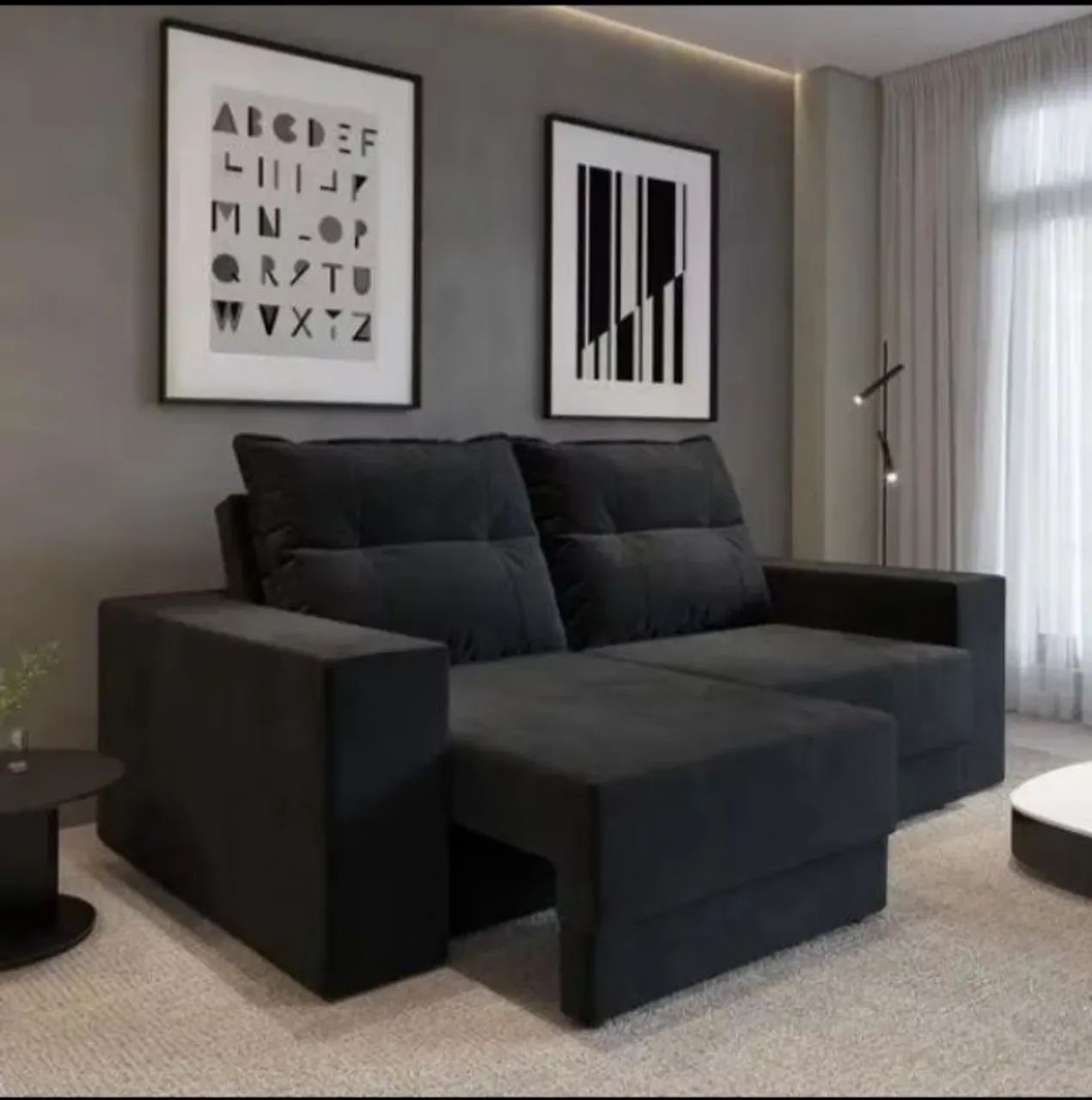 A pronta Entrega!!Sofá Retrátil Perfeito para Ambientes pequenos!! - Foto 3