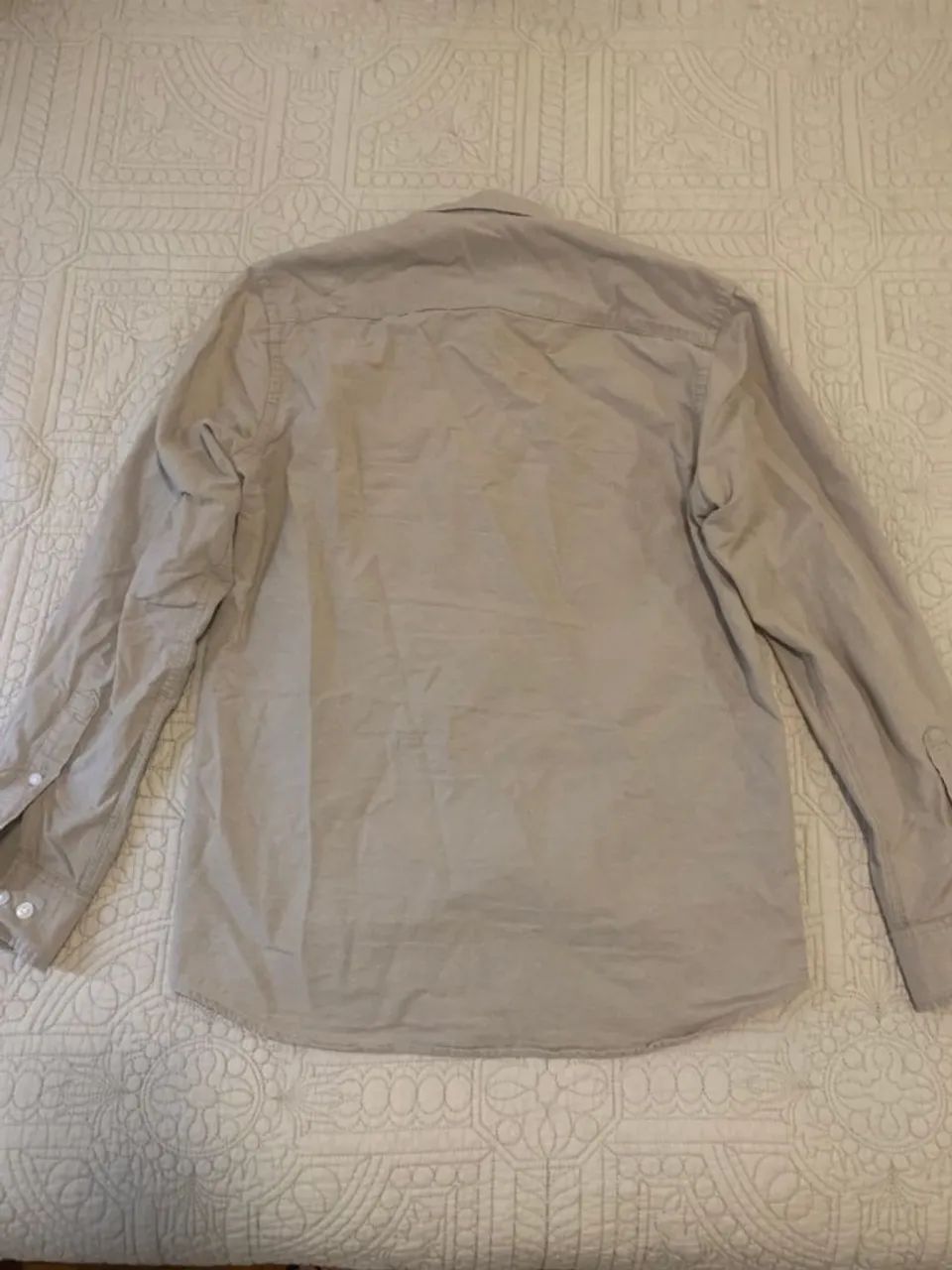 Camisa H&M bege tam P - Foto 2