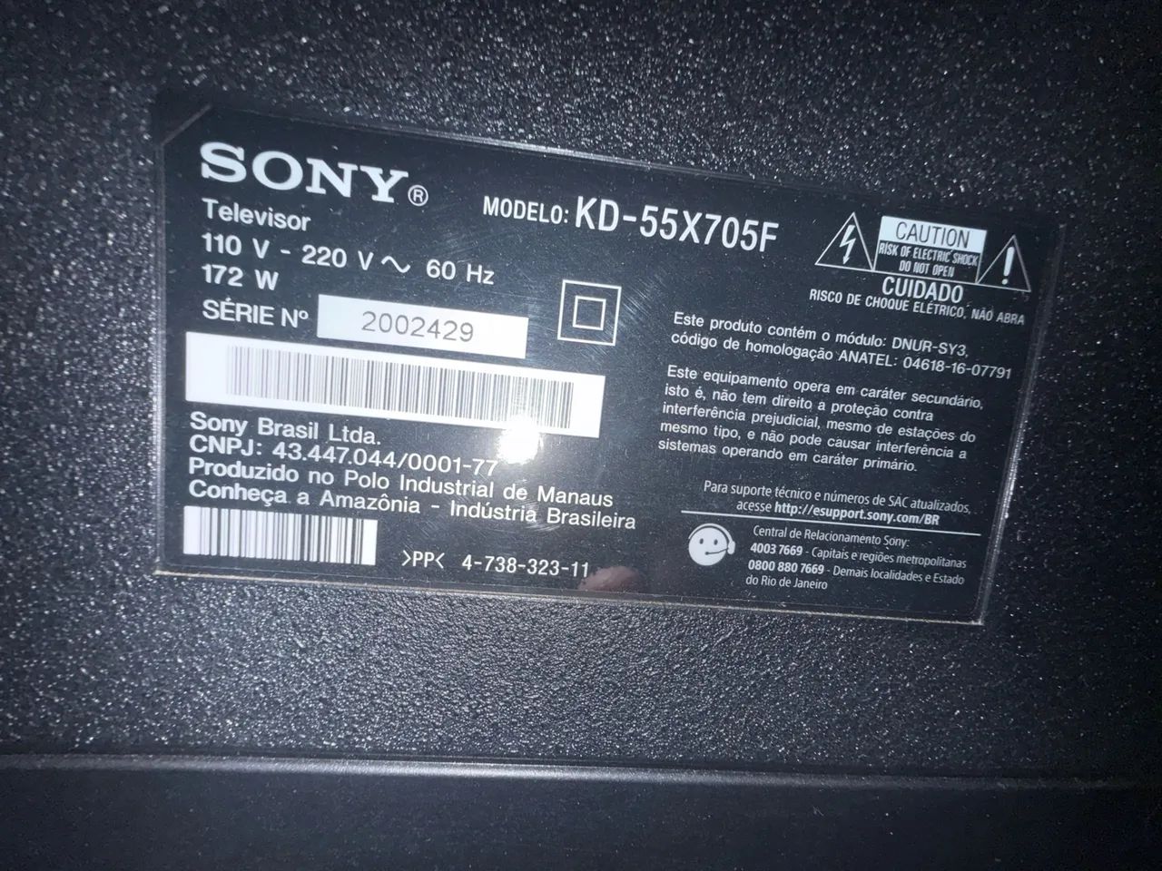 Sony Bravia KD-55X705F 55 polegadas, 4K Ultra HD. - Foto 2