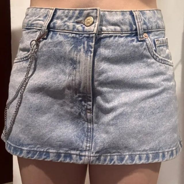 Mini saia jeans - Foto 3