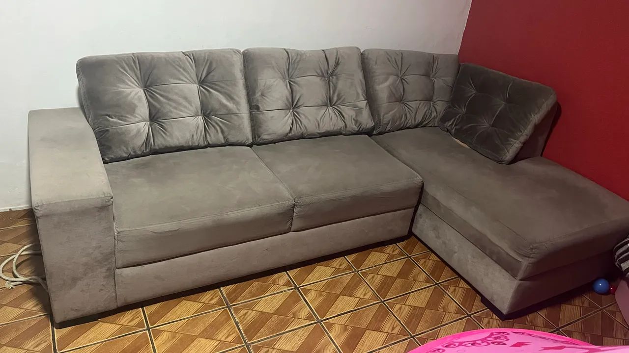 Sofá de canto em L muito conservado  - Foto 3