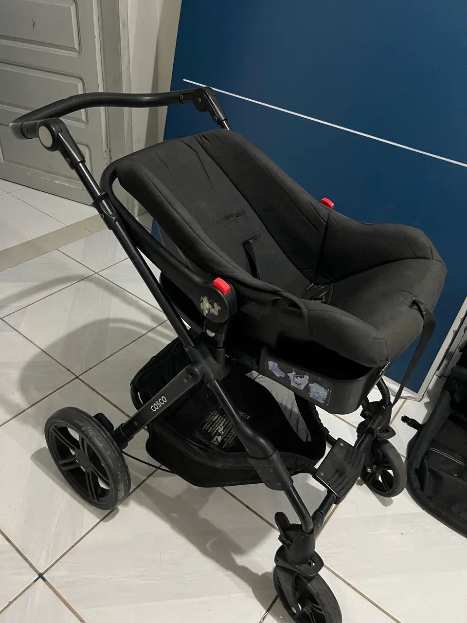 Kit Carrinho 3 itens ( carrinho + bebê conforto +base para carro) - Foto 3