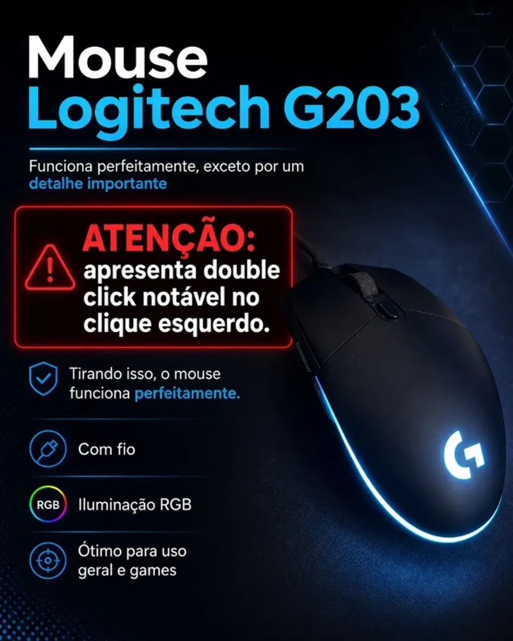 Logitech G203 (Clique  duplo)