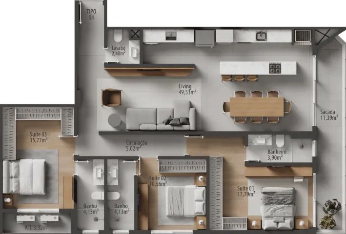 Apartamento Praia Brava, Itajai-SC. Edifício Zaya 700k ABAIXO DA TABELA - Foto 5