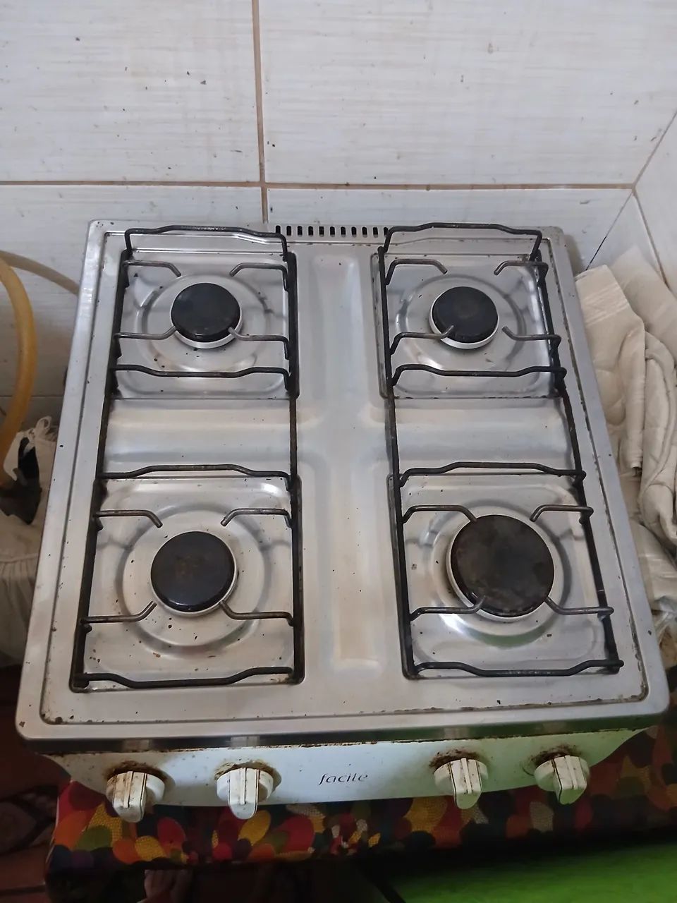 Fogão de mesa, 4 bocas, sem forno 