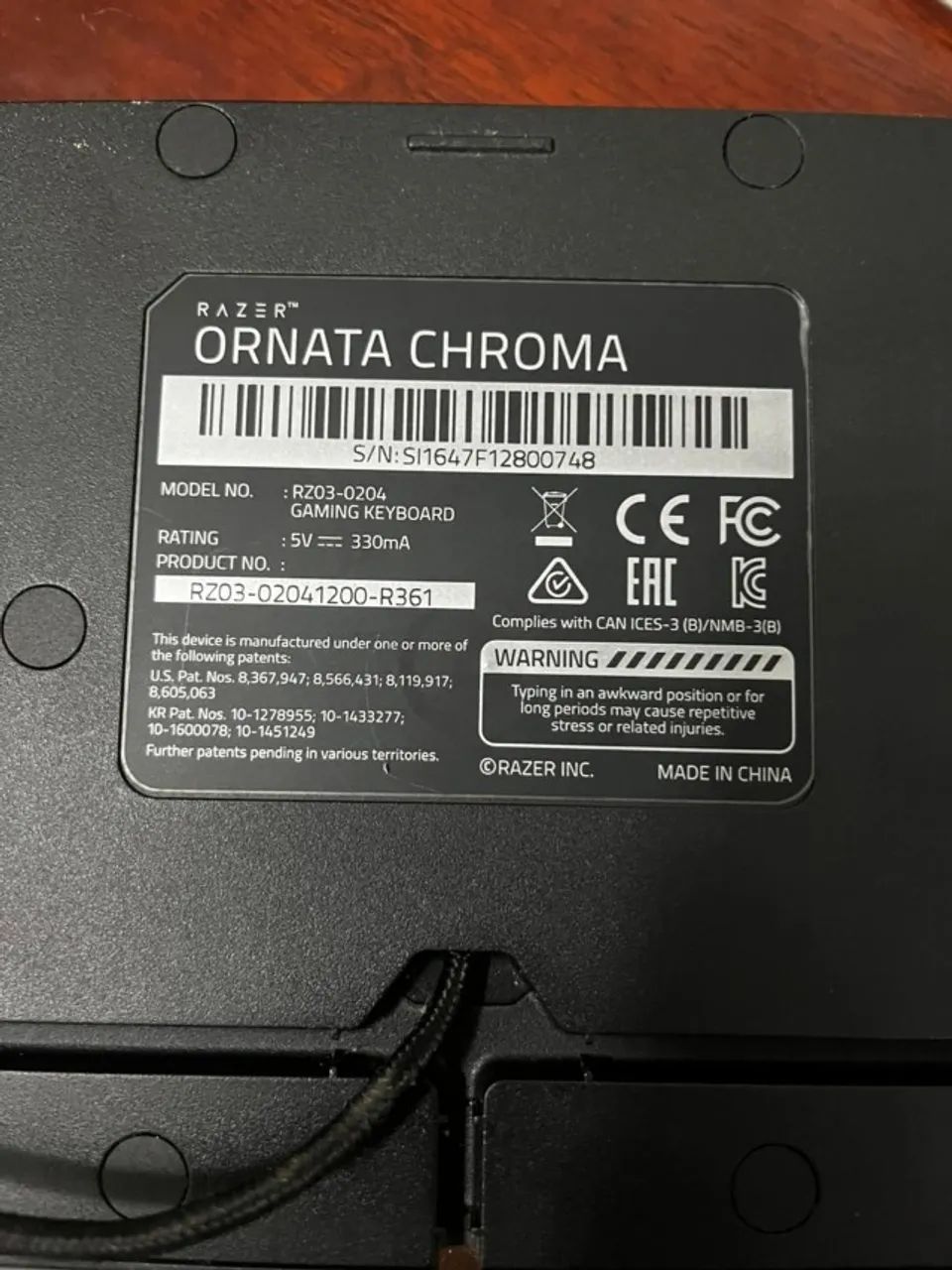 Teclado Gamer Razer Ornata Chroma - Foto 3