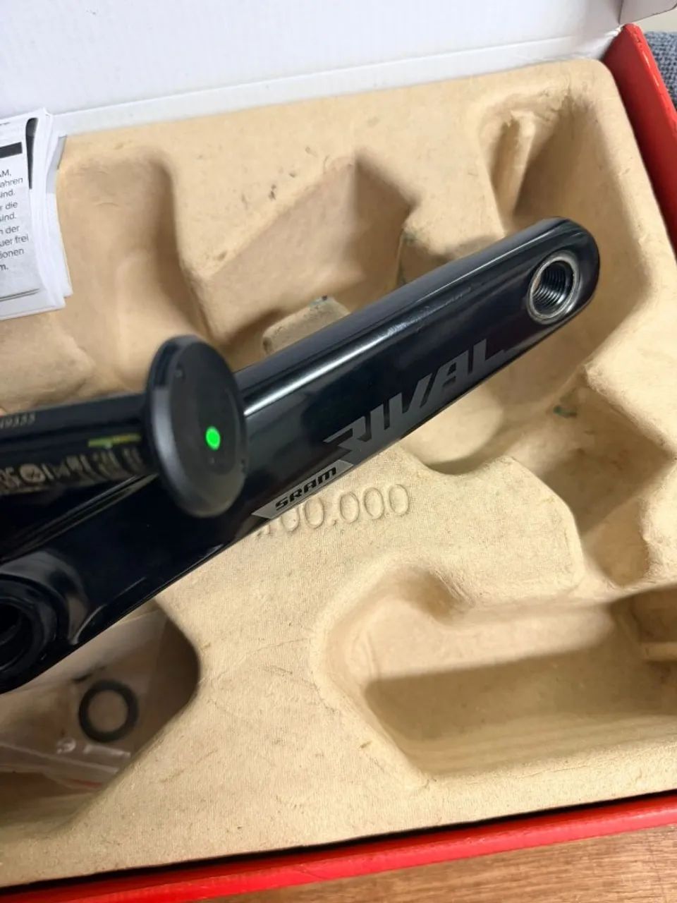 Pedivela Manivela Esquerda com medidor de potência SRAM RIVAL AXS DUB 172,5mm - Foto 3