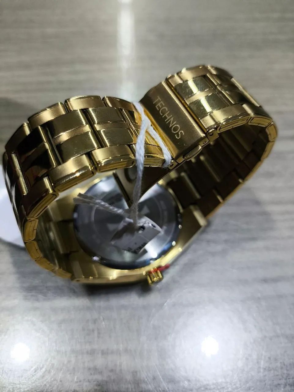 Relógio Technos SKYMASTER masculino Dourado novo - Foto 4