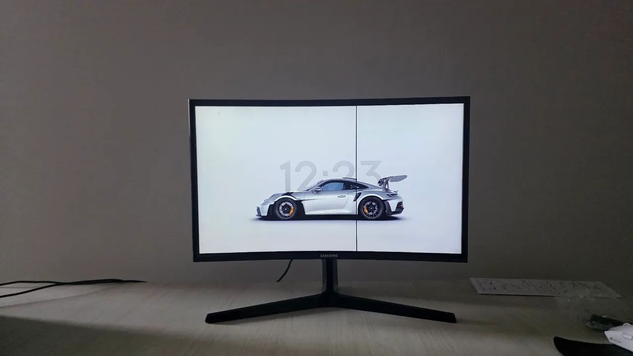 Monitor Gamer Samsung 24? Curvo 144Hz ? Com Defeito - Foto 3