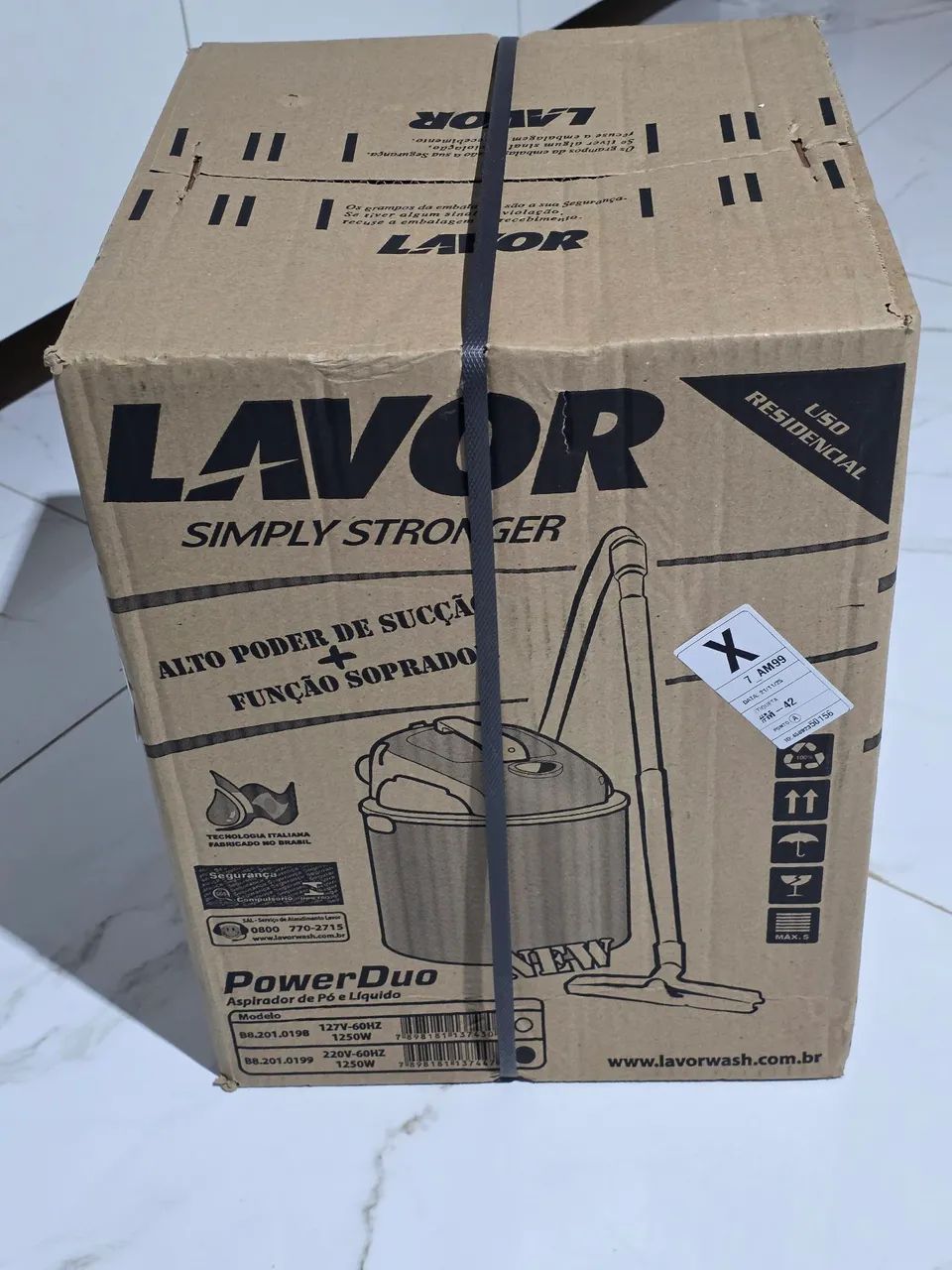 Aspirador de Pó e Água Lavor 14L 1250W Power Duo New LACRADO c NF - Foto 2