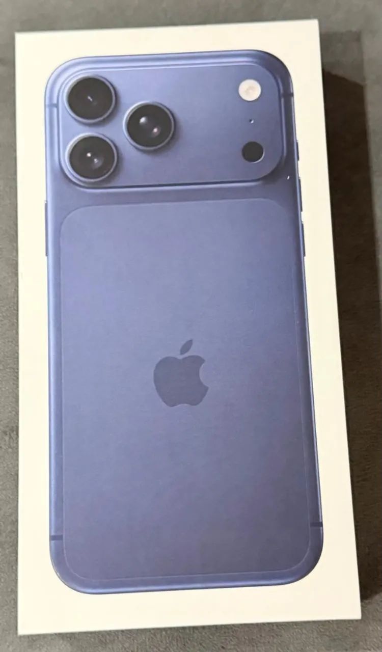 Caixa vazia do iPhone 17 Pro Max 512 GB Deep Blue Modelo A3257 / MFXM4LL/A - Foto 3