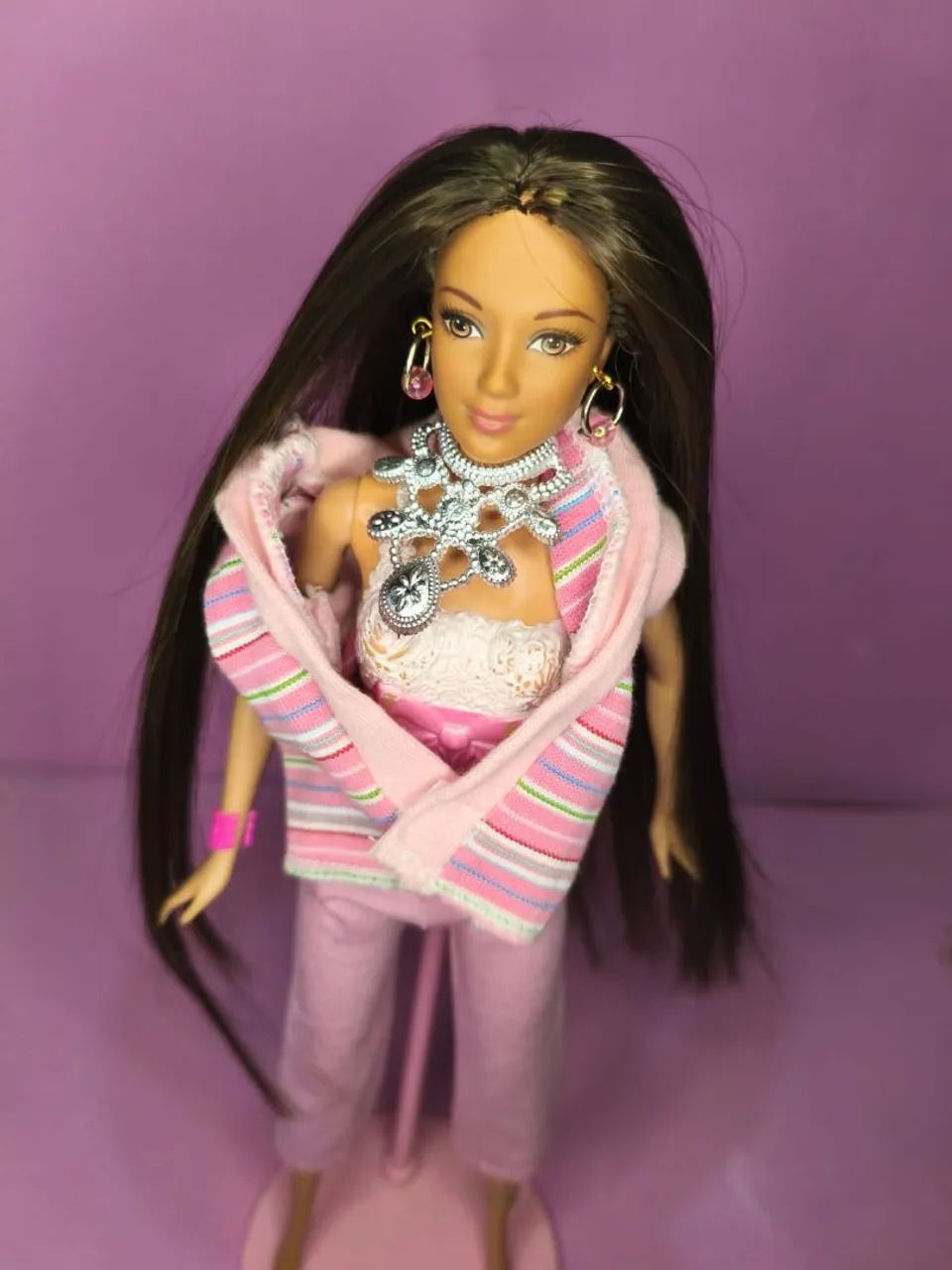 Boneca Barbie Usada Morena - Foto 3