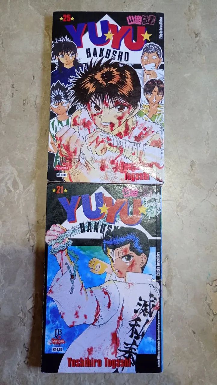 Mangás Yu Yu Hakusho 21 e 25 - Foto 2