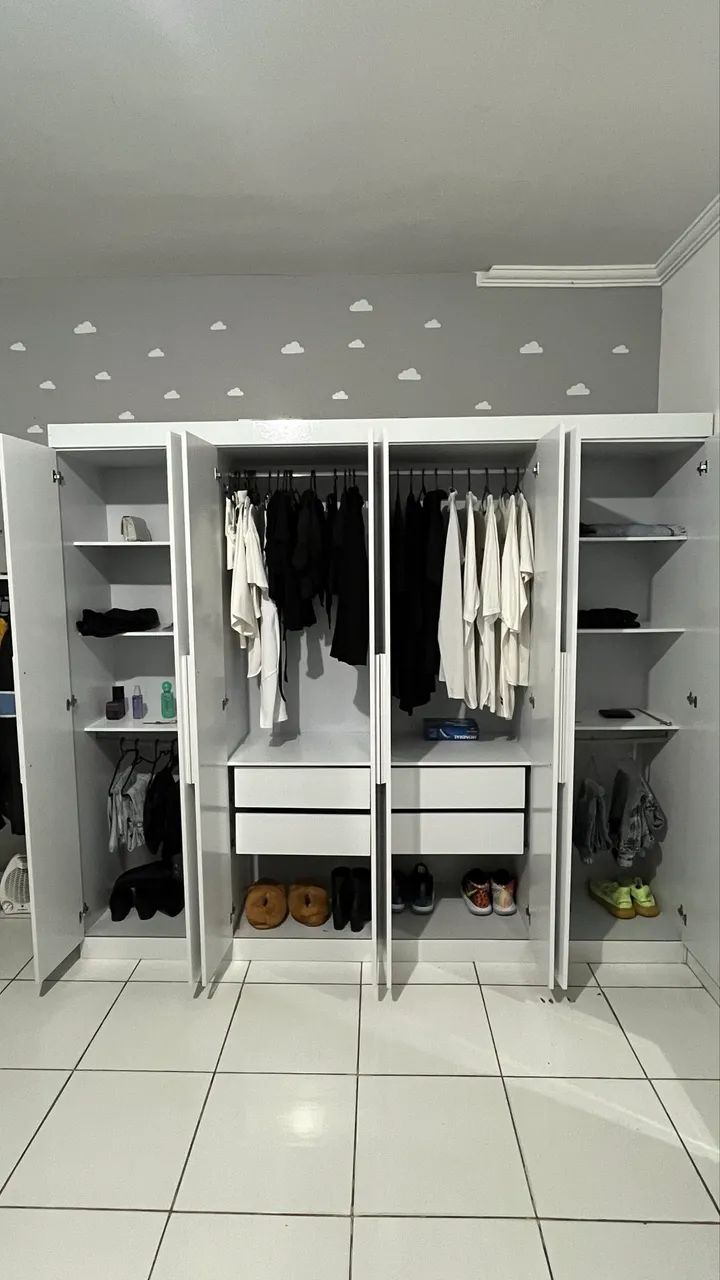 GUARDA-ROUPA EASY SLIM 8 PORTAS - Foto 2