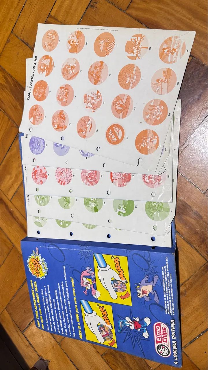 livro ilustrado álbum Magic tazo tiny toon ( sem folhas plásticas) - Foto 2