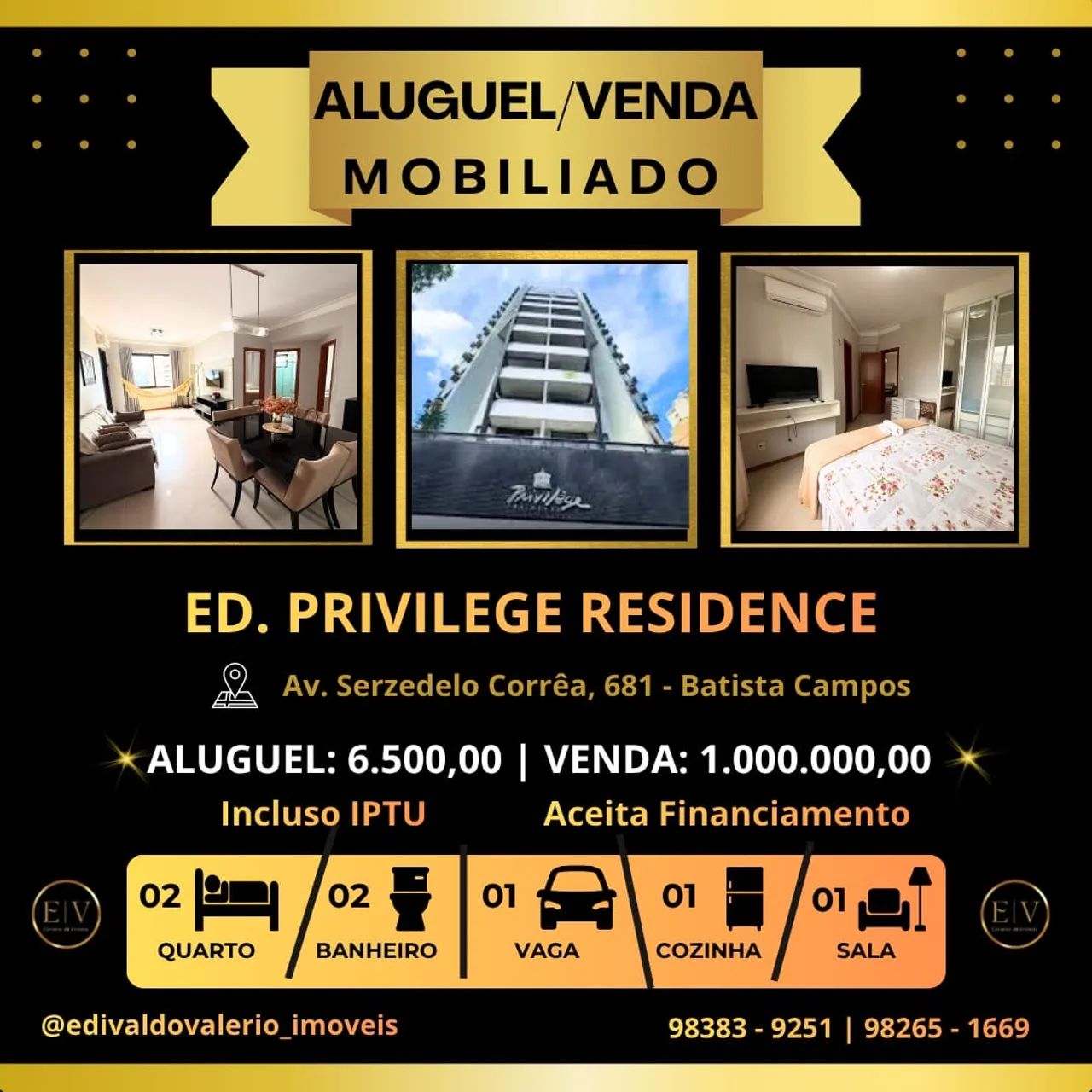 Alugo apartamento em Batista Campos