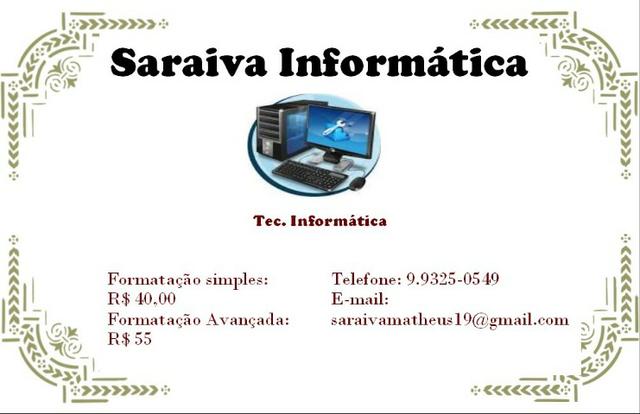 Formatação e Manutenção de PC e Notbook