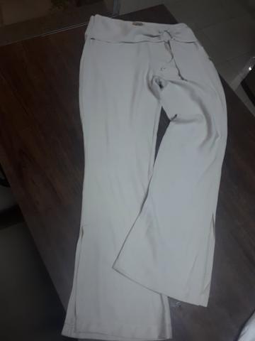 Calça de linho puro
