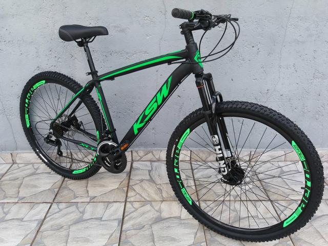 Bicicleta 29 KSW Nova! Aluminio Shimano Tourney - Foto 4