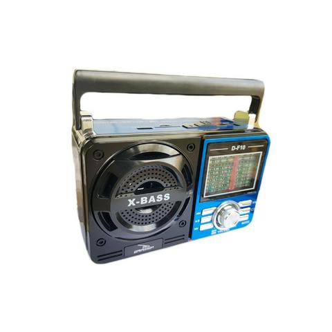 Caixa de Som Portátil D-F10 Grasep Pen Drive Mp3 Radio Am Fm Sw Recarregável Amplificada - Foto 3