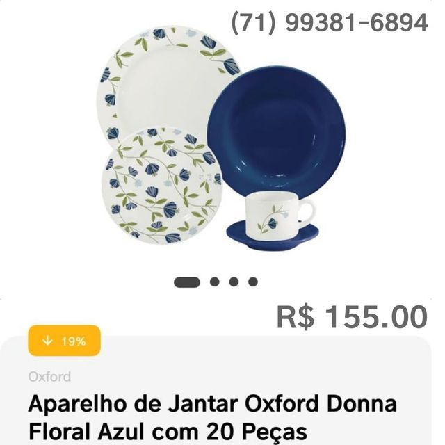 Aparelhos de Jantar Diversos