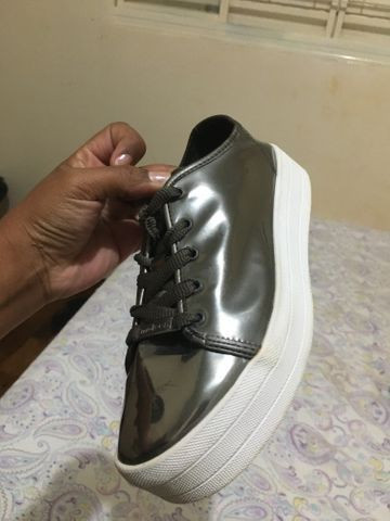 Tênis plataforma moleca chumbo - Foto 3