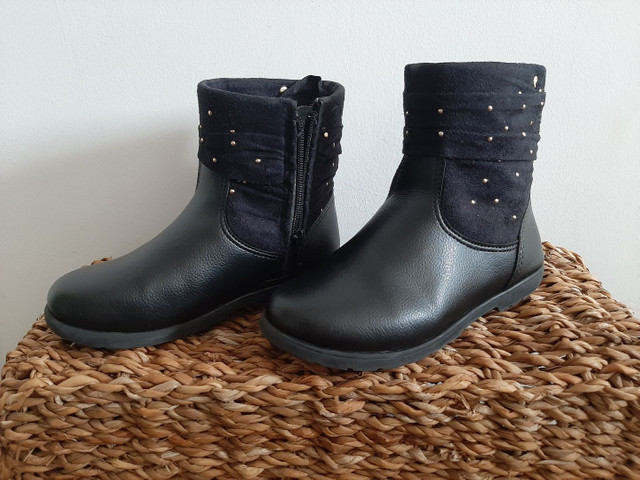 bota infantil menina preta