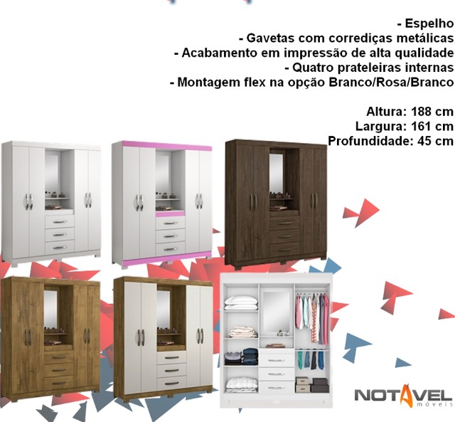 Quarto roupeiro guarda roupas