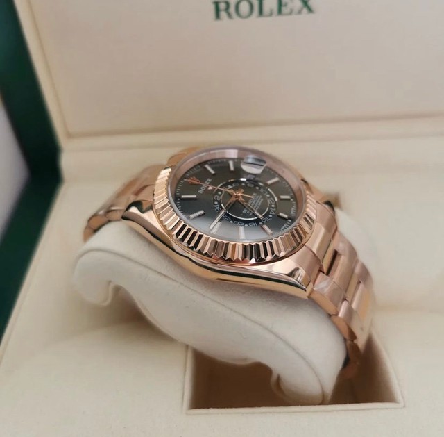Relógio Rolex SKY-Dweller Rose Gold Automático Novo - Foto 2
