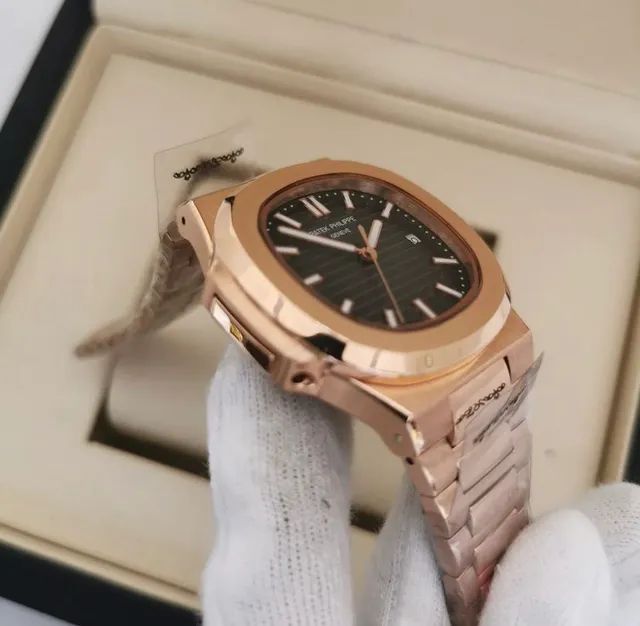 Relógio Patek Philippe Nautilus Rose Automatico  - Foto 4