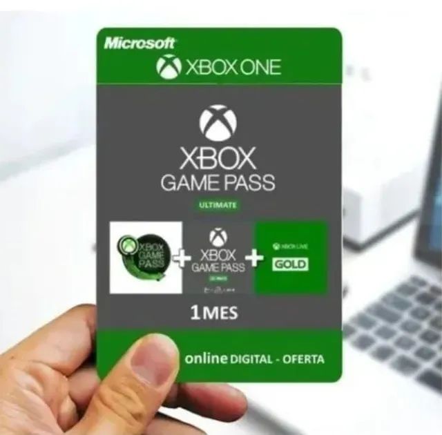 Gift Card Digital XBox Game Pass Ultimate 1 mês em Promoção na