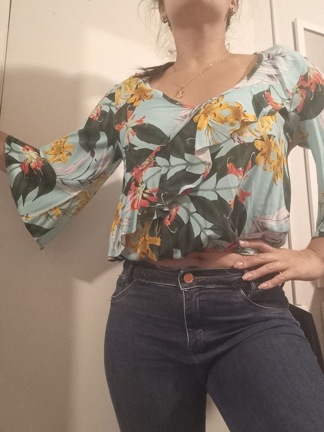 Blusa estampada M - Foto 5