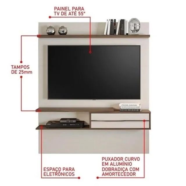 Painel para TVs até 55 Polegadas em Mega Promoção entrega Grátis  - Foto 5