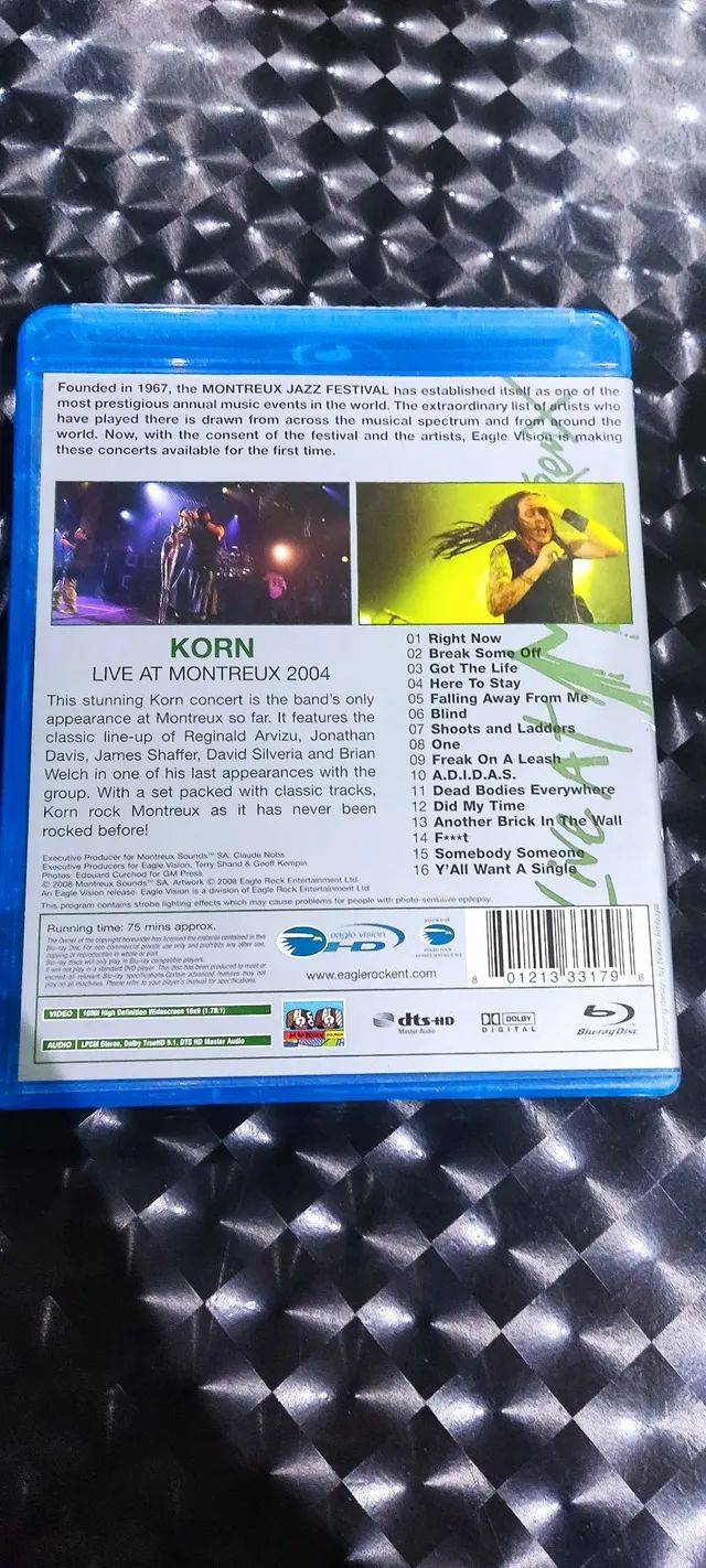 Blu Ray Korn - Live at Montreaux - original, importado  - Foto 3