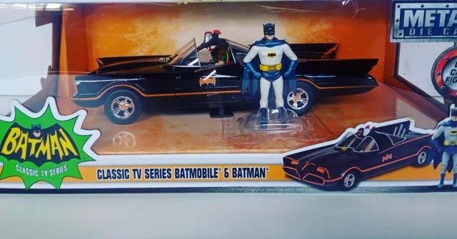 miniatura do classico batmovel  escala 1:24