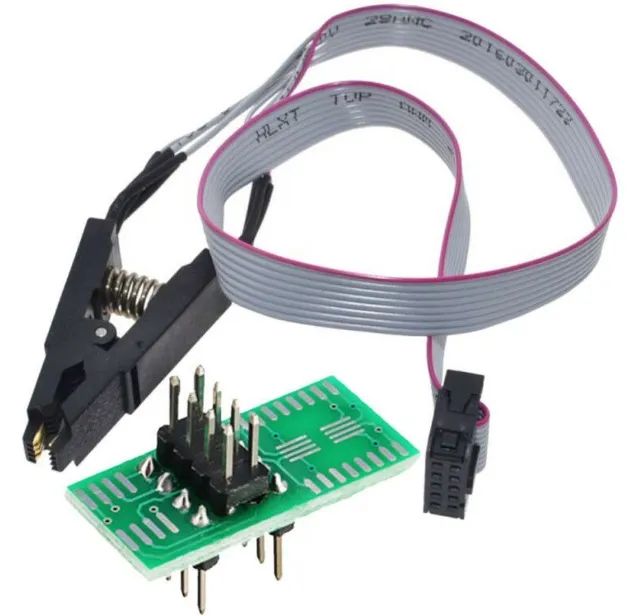 Programador usb ch341a series burner chip eeprom de 24 com clipe soic 8 sop8 COD-AM273   - Foto 5