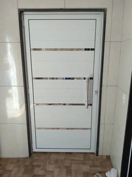 Porta de alumínio branco  - Foto 4