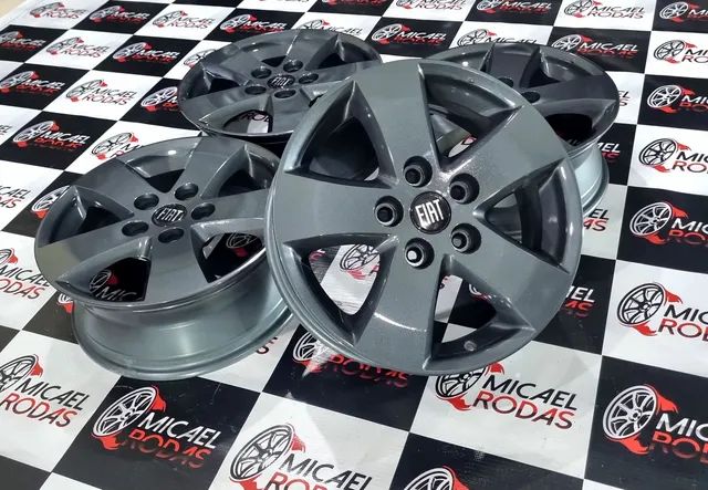 Jogo de rodas aro 17 Fiat Freemont Dodge Journey originais 5x127 + Pintura Nova  - Foto 5